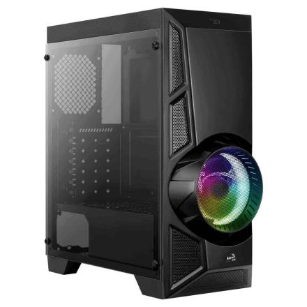 Caixa Atx Aerocool Rgb 13 Modes Full Tempered Glass Window