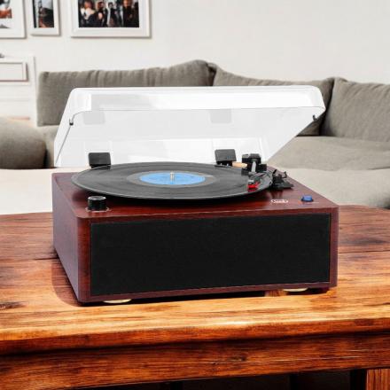 Gira-discos 33/45/78rpm vintage c/ bluetooth trevi