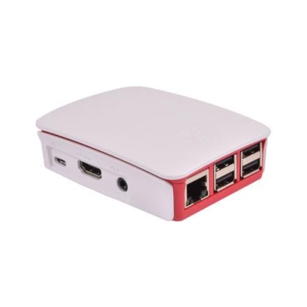 Caixa Vermelha/Branca Para Raspberry P/ Pi 3 B/B+