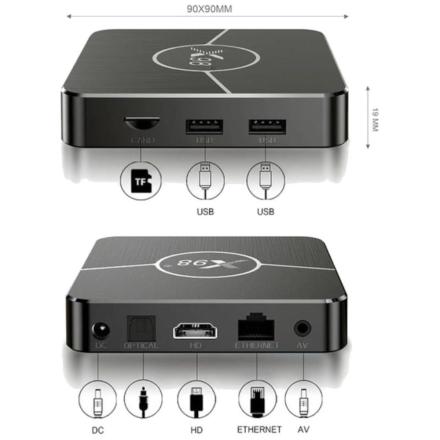 Box iptv android 11 4k 4gb ram 32gb rom dual wifi