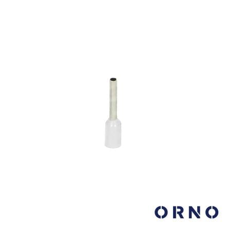 Terminal ponteira isolado 0.5mm 100x branco orno