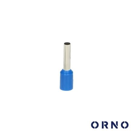 Terminal ponteira isolado 0.7mm 100x azul orno