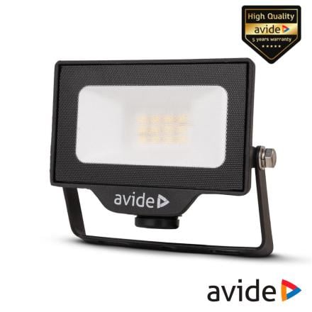 Foco led 10w opir 230v 4000k 1000lm preto ip44 avide