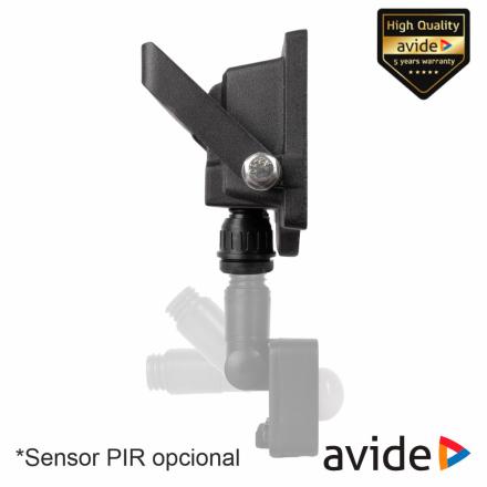 Foco led 10w opir 230v 4000k 1000lm preto ip44 avide