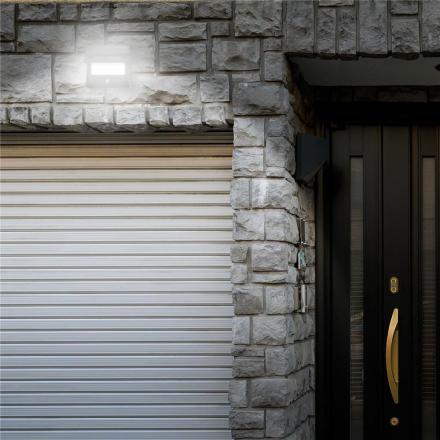 Aplique led c/ painel solar 8w ip65 4000k 700lm pir avide