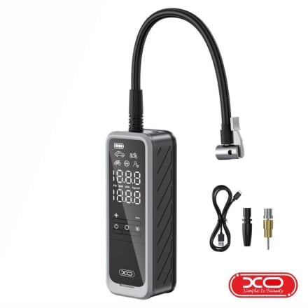 Compressor de ar portátil 5000mah c/ manómetro digital xo