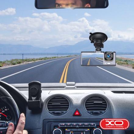 Câmara vigilância full hd 12mp p/ auto 2" lcd 140º xo
