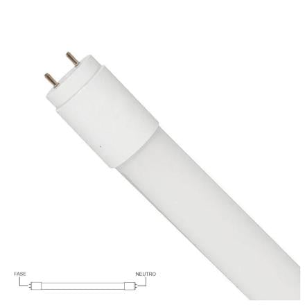 Lâmpada Tubular T8 24W 150cm LED 4000K Fase e Neutro Opostos