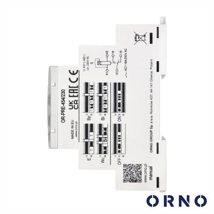 Relé temporizador c/ 10 funções p/ calha din ip20 orno