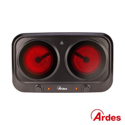 Placa de vitrocerâmica dupla infravermelhos 2400w ardes