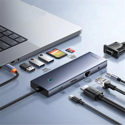 Hub usb-c 10 em 1 4k pd 100w ultrajoy series baseus